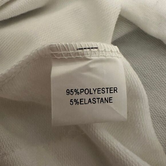 NWOT Lili Coco 5-Stripe Zip Up Drawstring Hoodie Sweatshirt White Size Small - Picture 4 of 5